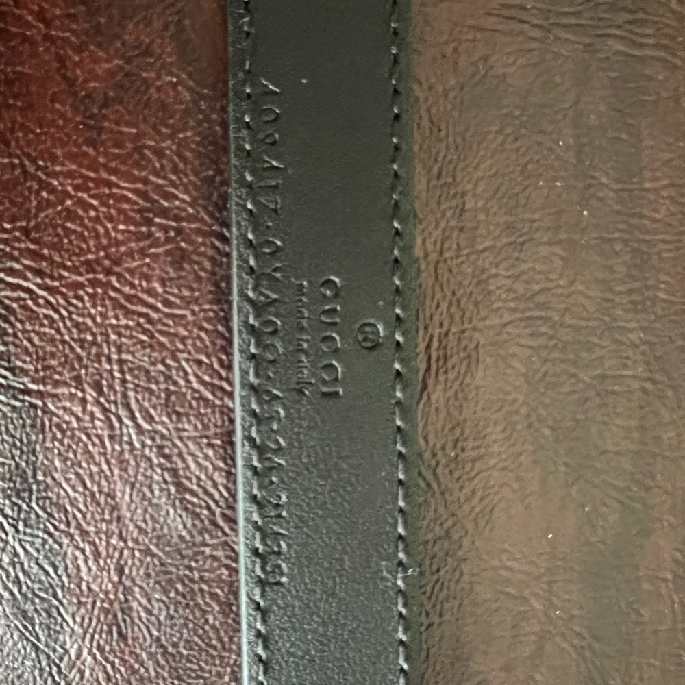 Gucci GG Marmont thin black belt